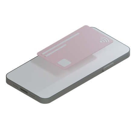 Credit Card Pink  3D Icon