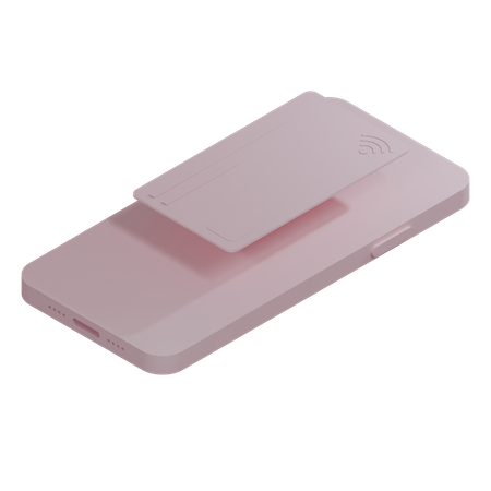 Credit Card Pink Full  3D Icon