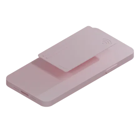 Credit Card Pink Full  3D Icon