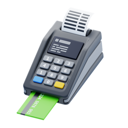 Credit Card Processing  3D Icon