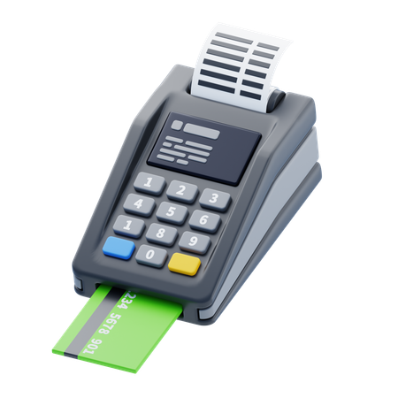 Credit Card Processing  3D Icon