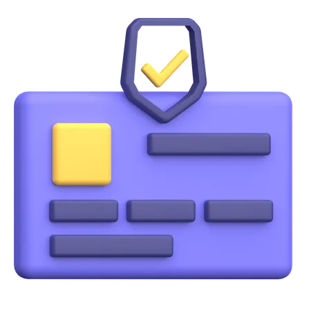 Credit Card Protection  3D Icon