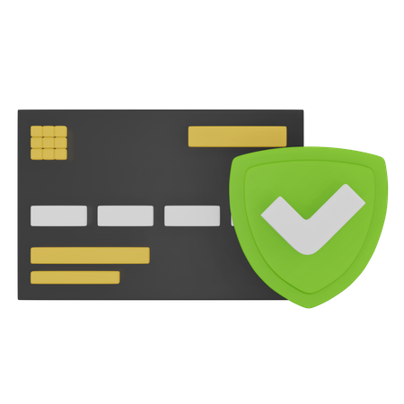 Credit Card Protection  3D Icon