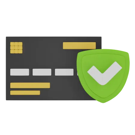 Credit Card Protection  3D Icon