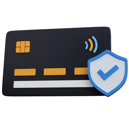 Credit Card Protection  3D Icon