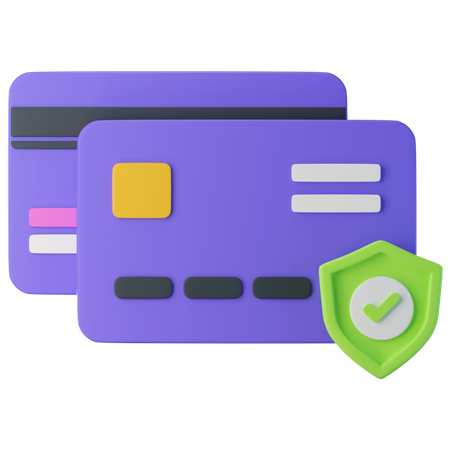 Credit Card Protection  3D Icon