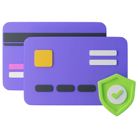 Credit Card Protection  3D Icon