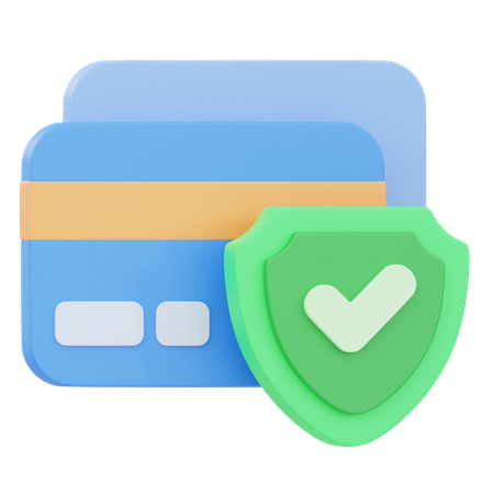 Credit Card Protection  3D Icon