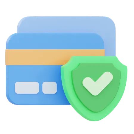 Credit Card Protection  3D Icon