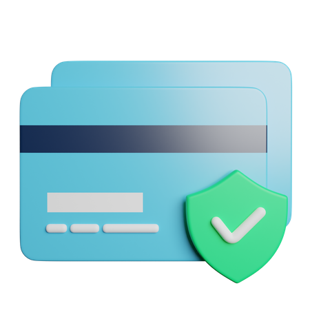 Credit Card Protection  3D Icon