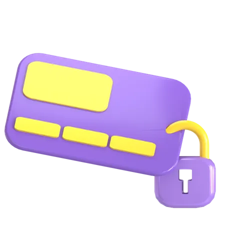 Credit Card Protection 3 D Illustration Good For Cyber Security Design 3D Icon