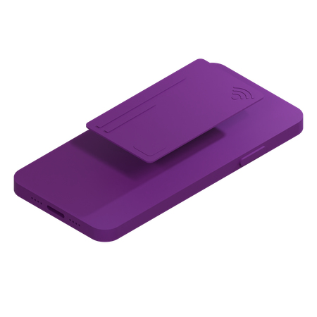 Credit Card Purple Full  3D Icon