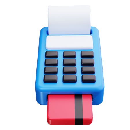 Credit Card Reader  3D Icon