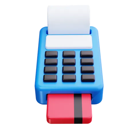 Credit Card Reader  3D Icon