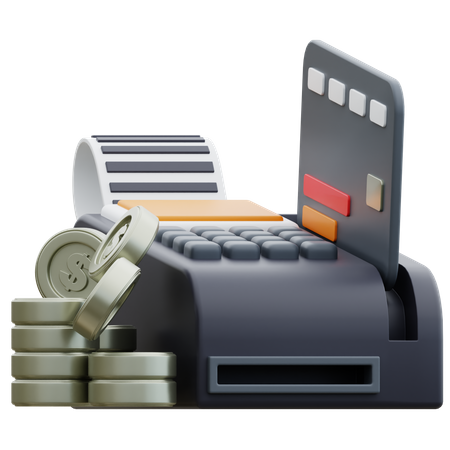 Credit Card Reader Machine  3D Icon