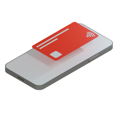 Credit Card Red  3D Icon