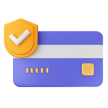 Credit Card Secure  3D Icon