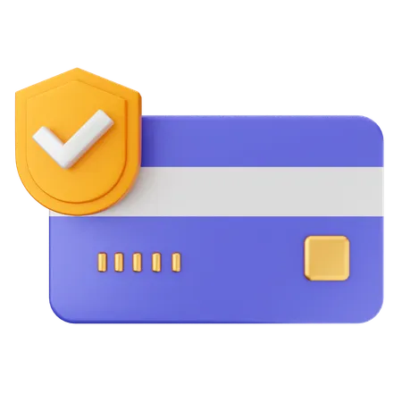 Credit Card Secure  3D Icon