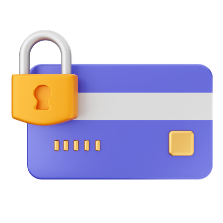 Credit Card Secure  3D Icon