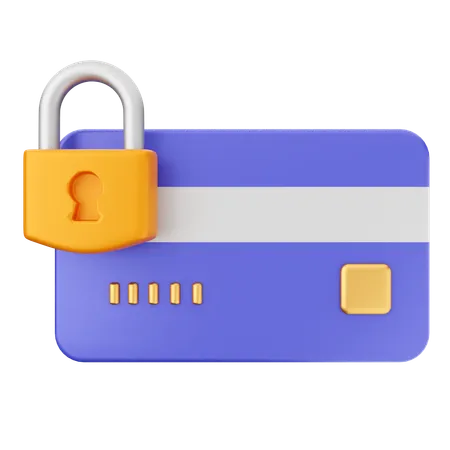 Credit Card Secure  3D Icon