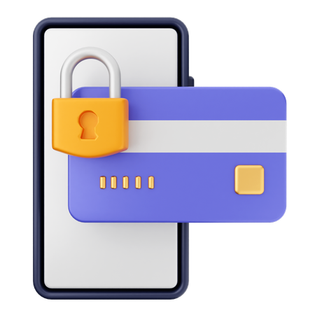 Credit Card Secure  3D Icon