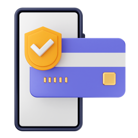 Credit Card Secure  3D Icon