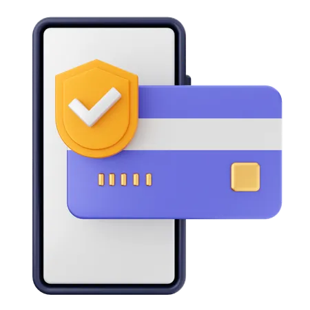 Credit Card Secure  3D Icon