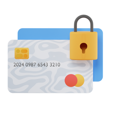 Credit card security  3D Icon