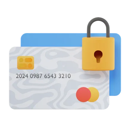 Credit card security  3D Icon