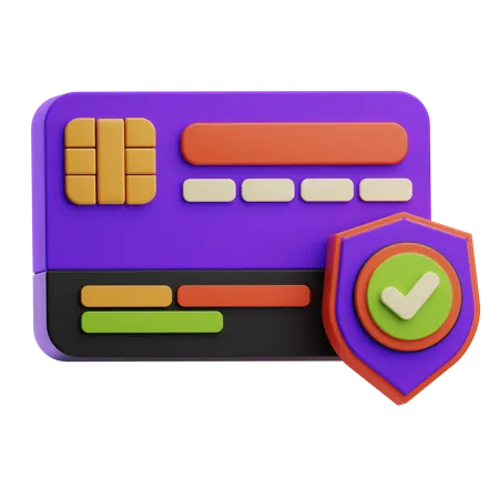 Credit Card Security  3D Icon