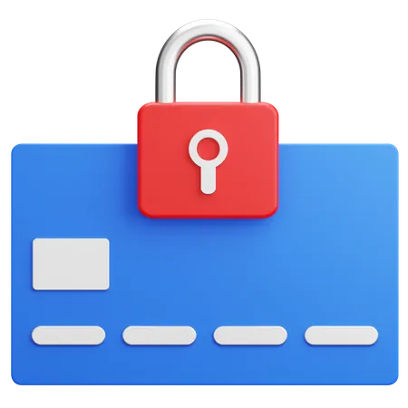 Credit Card Security  3D Icon