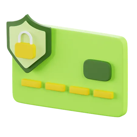 Credit Card Security  3D Icon