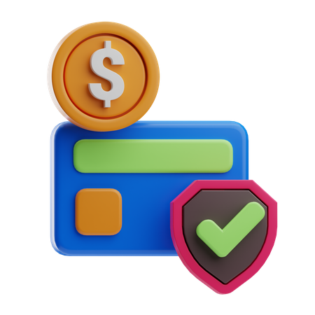 Credit Card Security  3D Icon