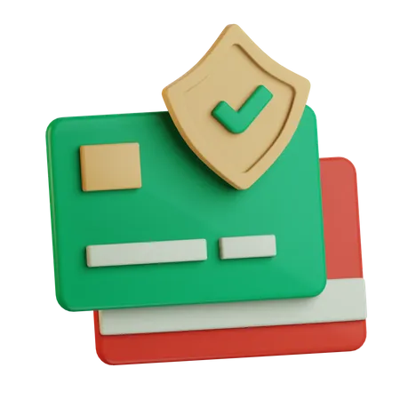 Credit Card Security  3D Icon