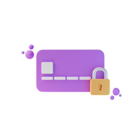 Credit Card Security  3D Icon