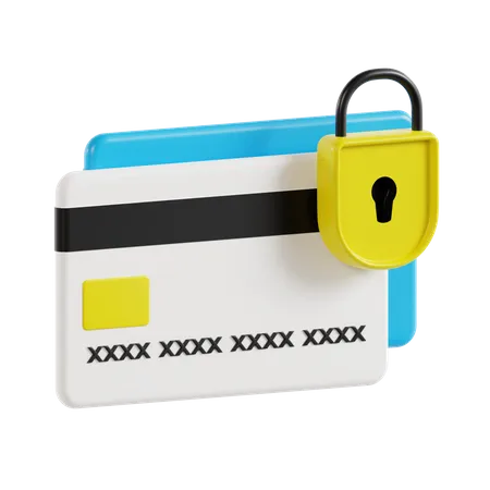 Credit Card Security  3D Icon