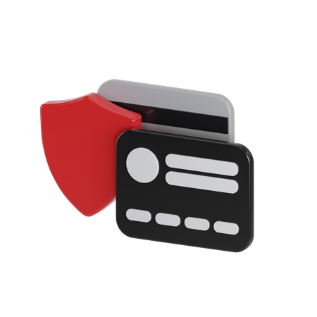 Credit Card Security  3D Icon