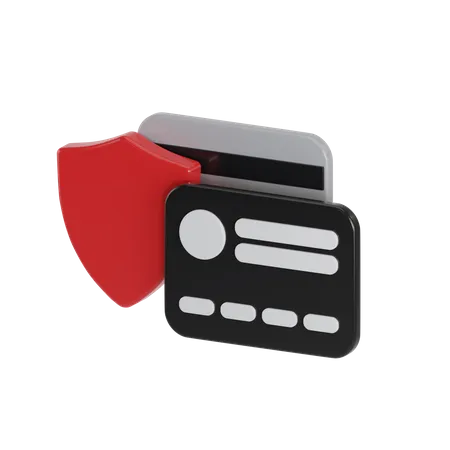 Credit Card Security  3D Icon