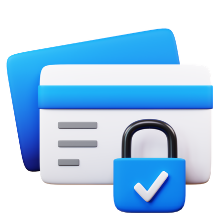 Credit Card Security  3D Icon