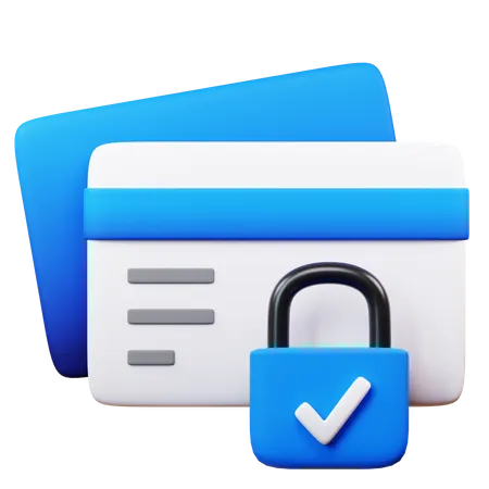 Credit Card Security  3D Icon