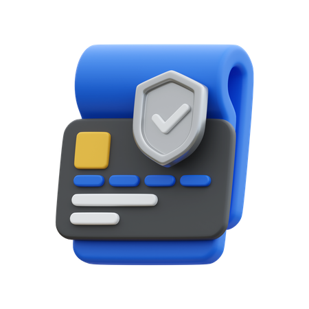 Credit Card Security  3D Icon