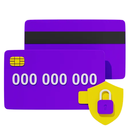 Credit Card Security  3D Icon