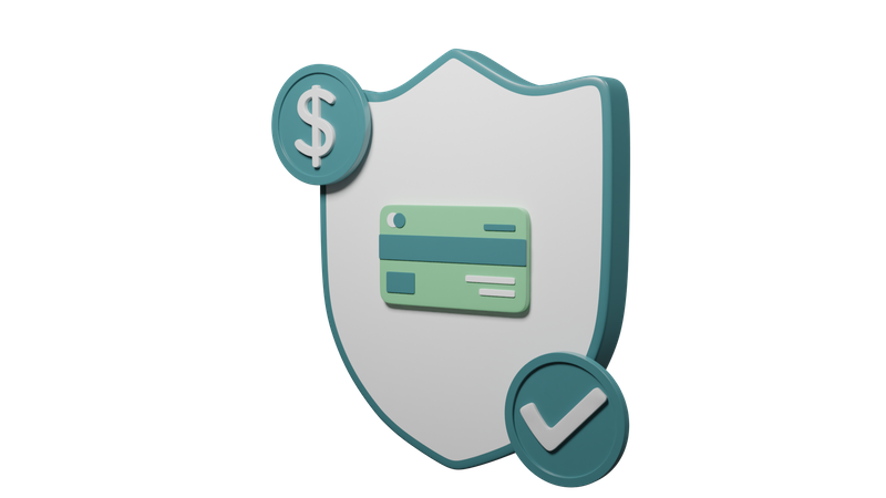 Credit Card Security  3D Icon