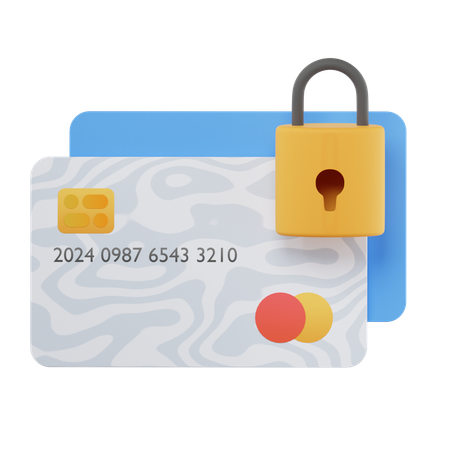 Credit card security  3D Icon