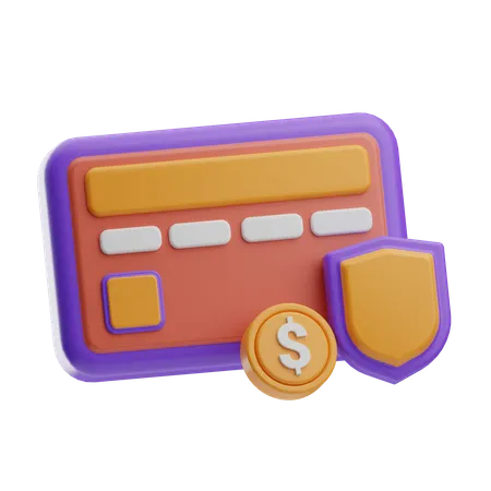 Credit Card Security  3D Icon