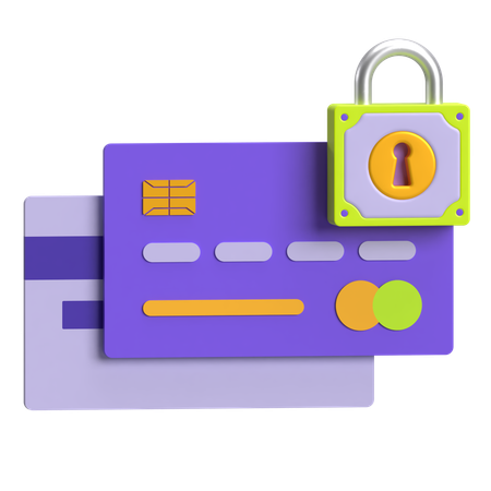 Credit Card Security  3D Icon