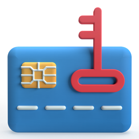 Credit Card Security  3D Icon