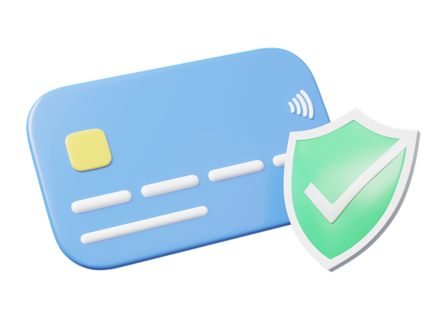 Credit Card Security  3D Icon