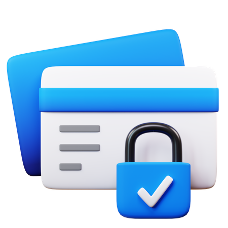 Credit Card Security  3D Icon