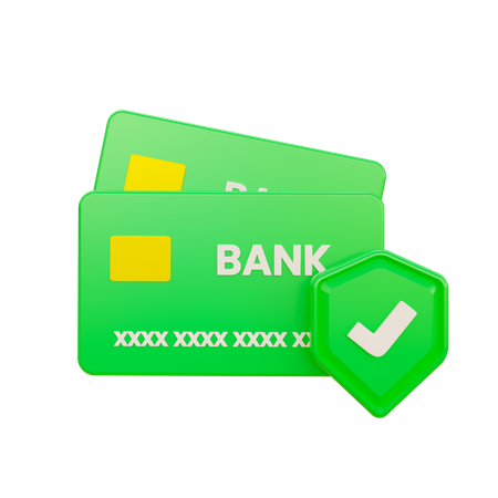 Credit Card Security  3D-Symbol